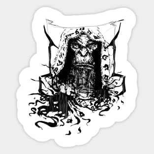 Gul'dan sketch art Sticker